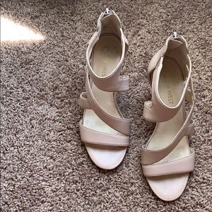 Nine West Pink/Nude Strappy Heels